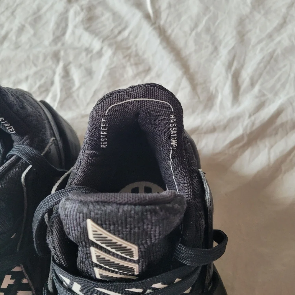 Adidas Harden V-4 Black and White Athletic Sneakers Size 6.5